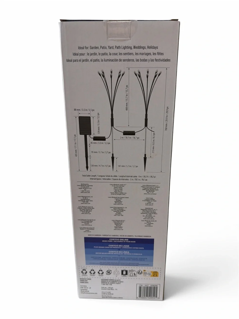 Solar Firefly String Lights - Warm White (32 Count)